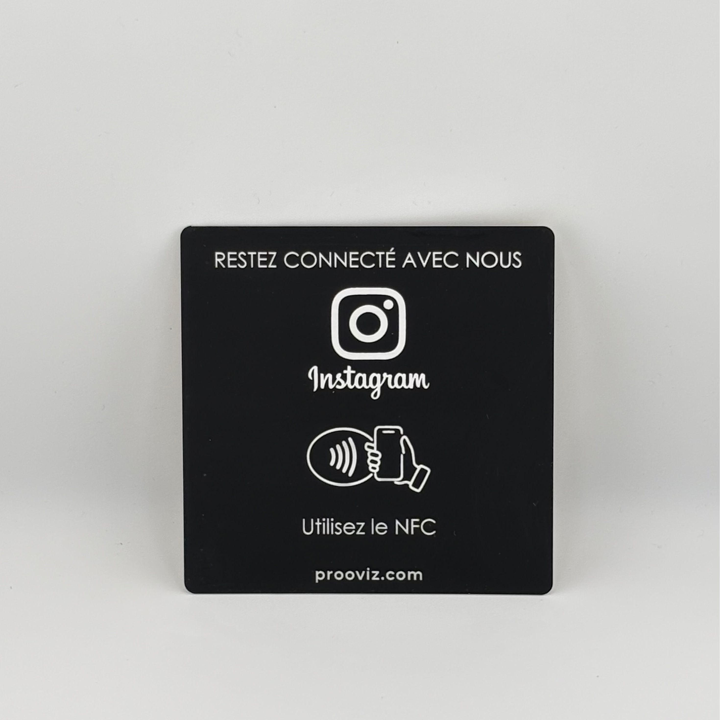 Plaque NFC Instagram / Adhésive 12 × 12 cm