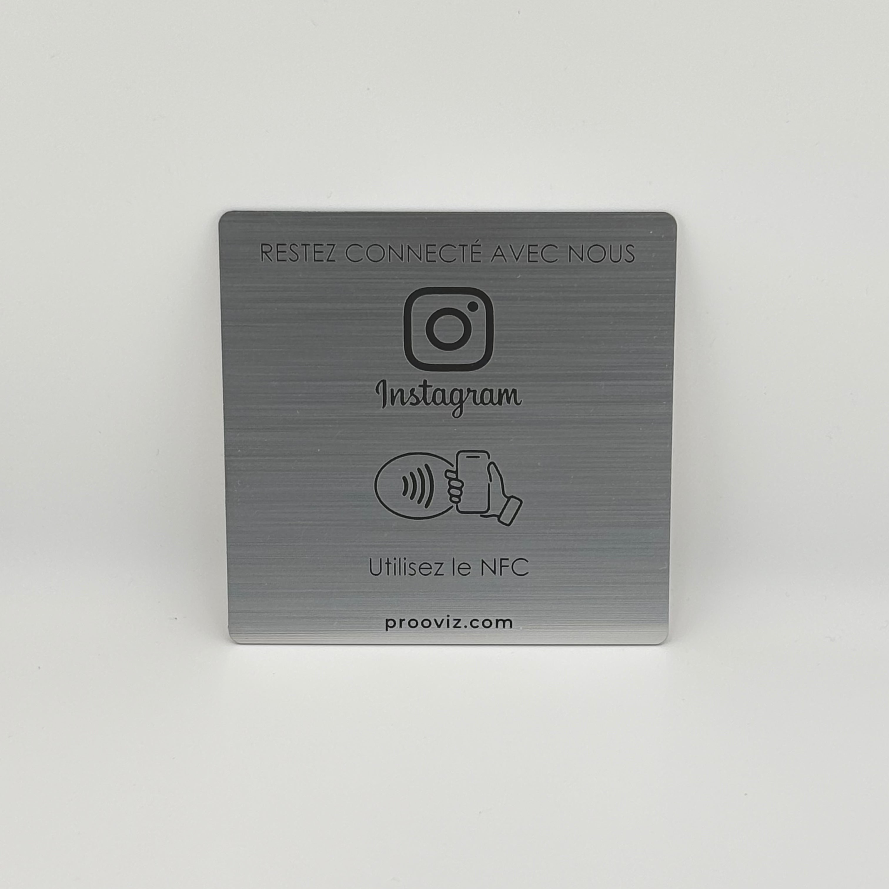 Plaque NFC Instagram / Adhésive 12 × 12 cm