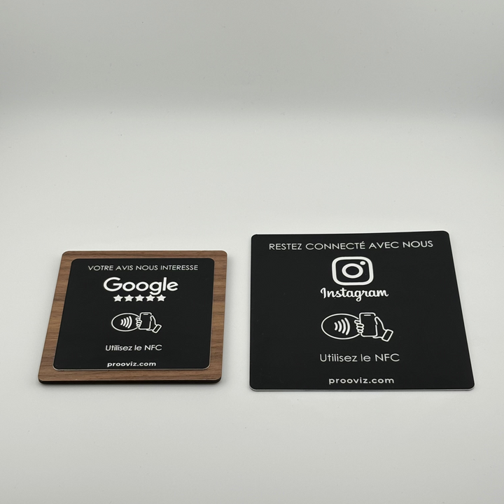 Pack Vitrine et Comptoir / 1 Avis Google et 1 Instagram